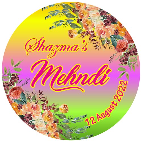 Glossy personalised wedding - glossy,
