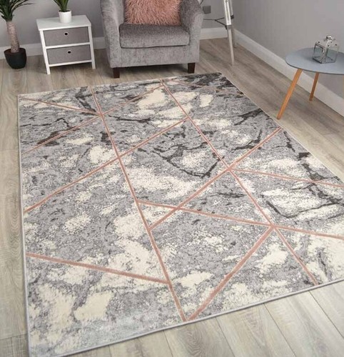 Grey marble rugs - grey,