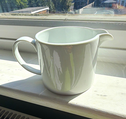 White ceramic jug - white,