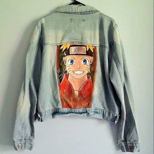 Naruto destressed denim