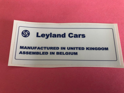 Leyland cars manufactured - leyland,