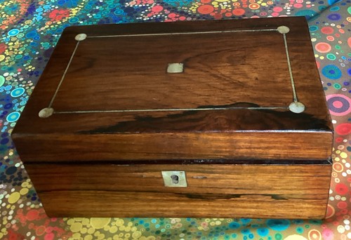 Antique victorian box rosewood - antique,