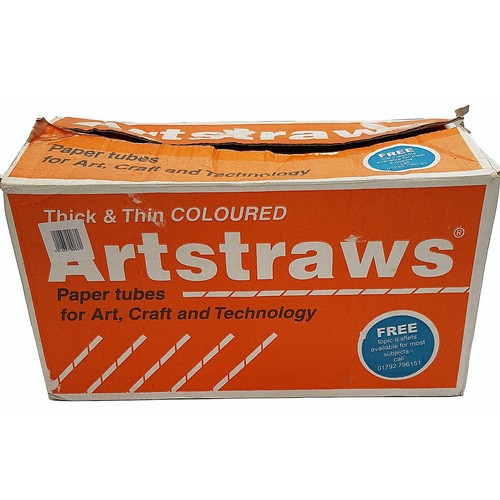 Artstraws thick thin - thin, coloured