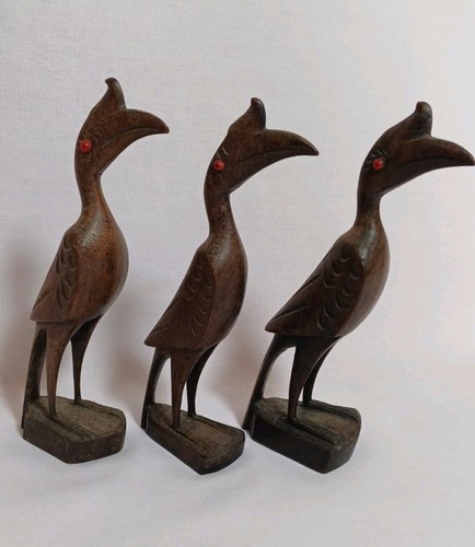 Vintage wooden birds - vintage, african