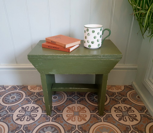 Heavy old vintage green - heavy,