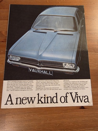 Vauxhall viva fold - vauxhall, fold-out
