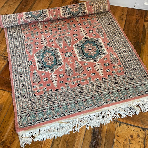 Antique woven rug carpet - antique, mat