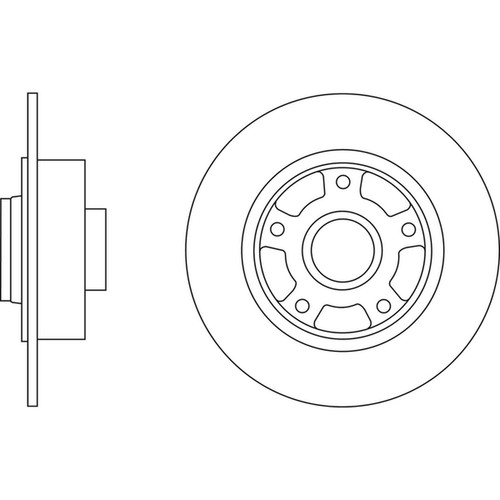 Brake discs solid for - 2x,