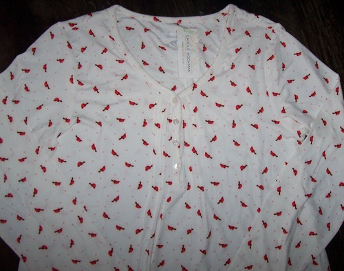 Nwt carole hochman ivory - hochman, ivory/red