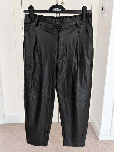 Zara black leather look - black,