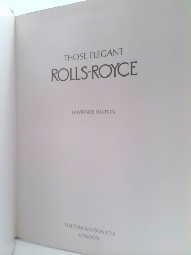 Those elegant rolls royce - those,