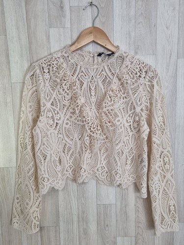 Zara romantic ruffle cream - zara,