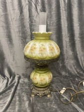 Vintage brass oil lamp - brass,
