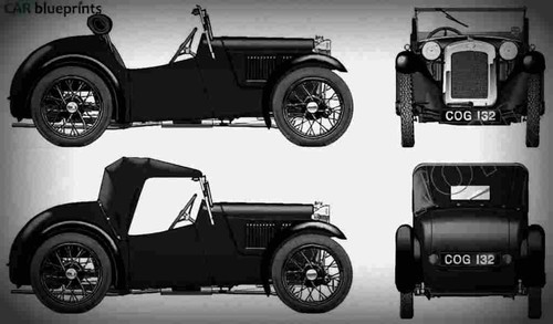 Austin nippy 1934 blueprint - nippy,