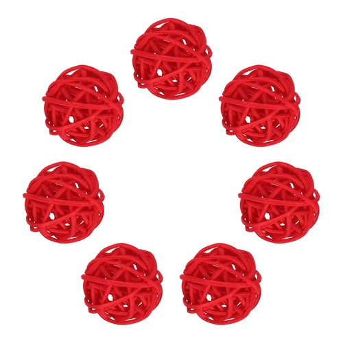 7pcs wicker rattan balls 2 - wicker, 1.2