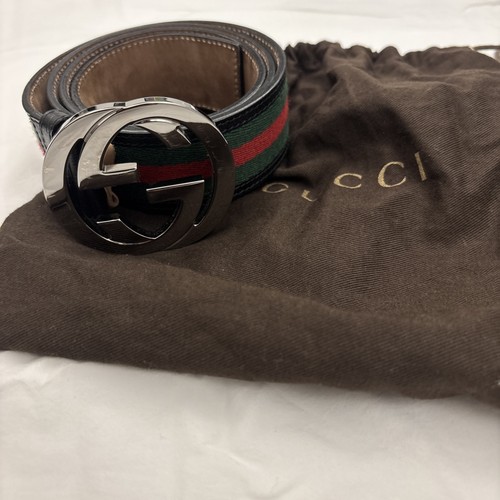 Gucci stripe fabric - gucci, belt
