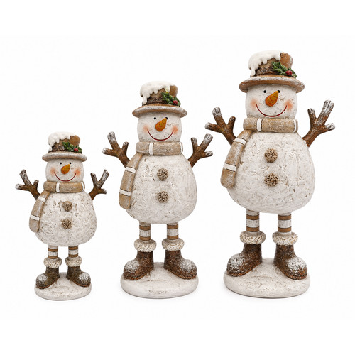 Resin standing snowman - standing,