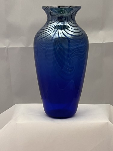 Okra glass blue - glass,