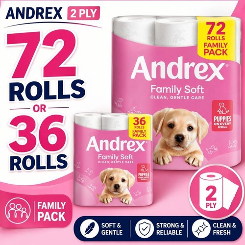 Andrex family soft toilet - family,
