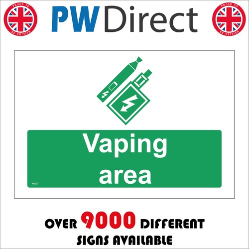 Sign vaping area - vaping,