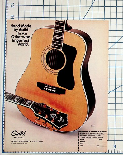 Vintage 1970s guild 55 - guild, d-55