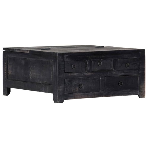 Coffee table black solid - table,