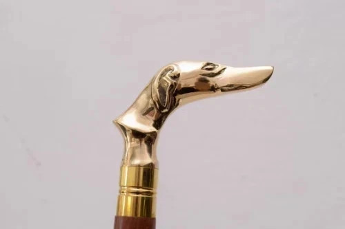 Antique brass dog greyhound - brass,
