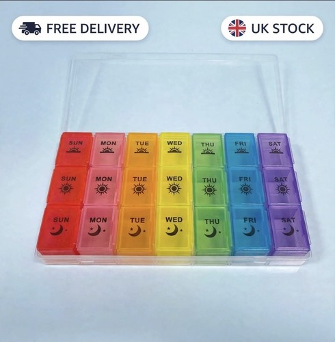 Day pill box organiser - pill,