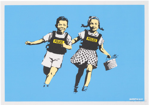 Rare signed edition banksy - signed,