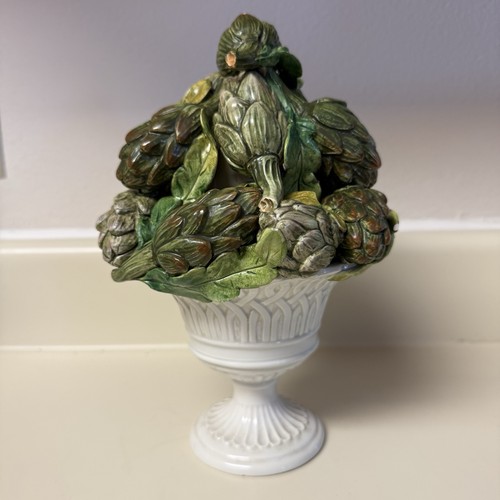 Majolica topiary basket - topiary,