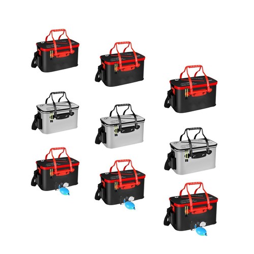 Live fish bait bucket foldable - live,
