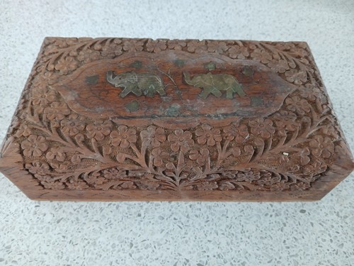 Vintage asian carved wooden - asian,