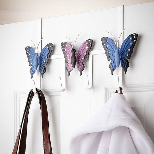 Over door butterfly hooks - door,