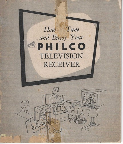Philco manual 1950s - philco, •