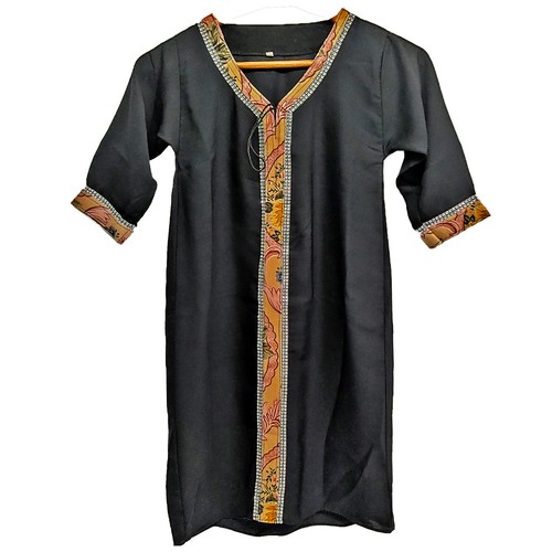 Girls black abaya - black, jilbab