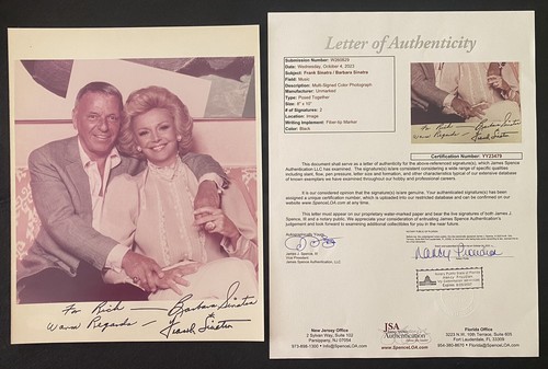 Frank sinatra barbara - sinatra, signed