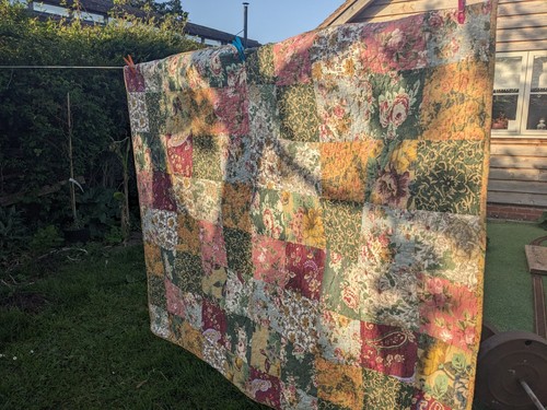 Patchwork bed runner - patchwork,