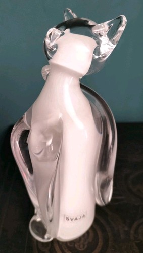 Svaja white glass camilla - white, cat