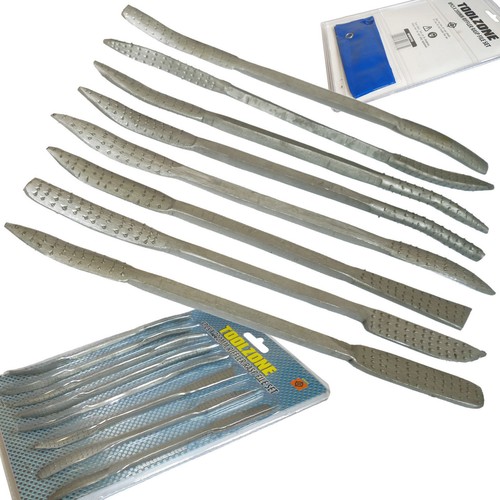 File set 8pc rasp riffler - 8pc, wood