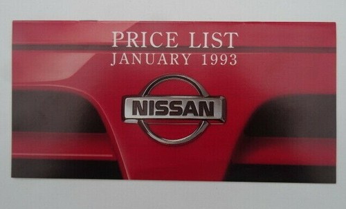 Nissan price list - nissan,
