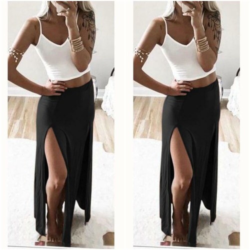 Womens double split high waist - womens,
