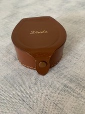 Vintage leather stitched studs - leather,