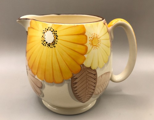 Vintage gray pottery floral - vintage, gray's