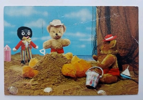 1970s vintage postcard teddy - postcard,