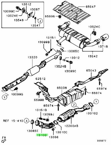 Pipe exhaust front for - exhaust,
