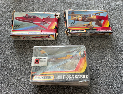 Matchbox aircraft kit - 1:72, lot
