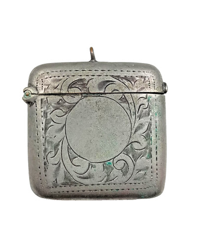 Antique victorian steel vesta - victorian,