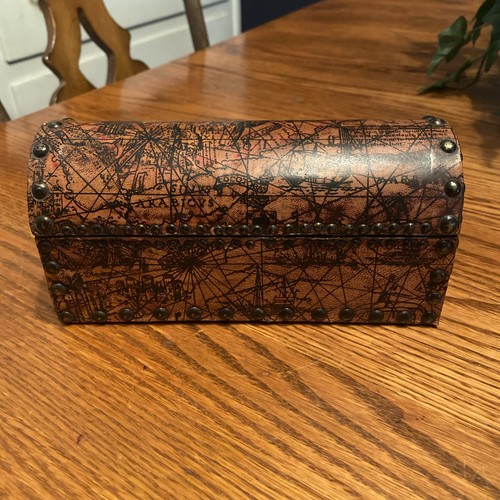 Vtg leather covered - vtg,