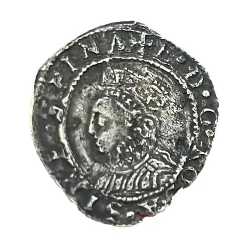 Elizabeth silver penny - silver,