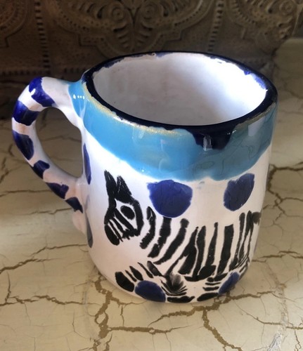 Zebra coffee cup - zebra, in